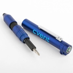 Screwdriver/Compass - Full Color 6-in-1 Custom Multi-Tool Pen