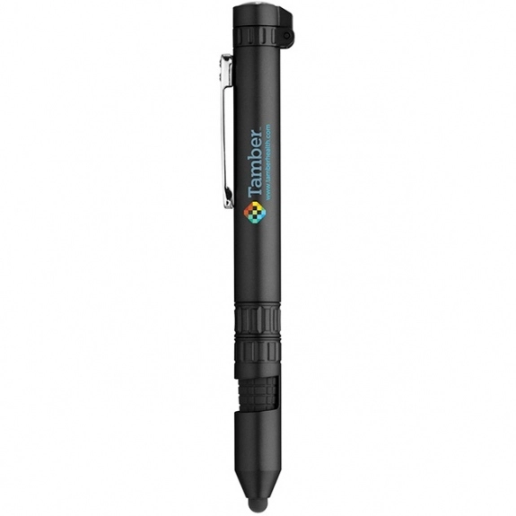 Black - Full Color 6-in-1 Custom Multi-Tool Pen