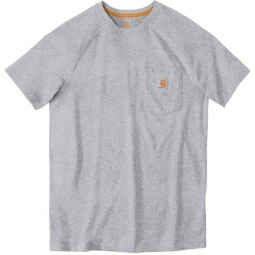 Heather Grey - Carhartt Force Cotton Delmont Custom Short Sleeve T-Shirt