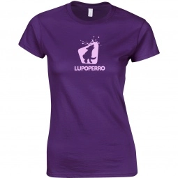 Purple Gildan Softstyle Custom T-Shirt - Women's - Colors 
