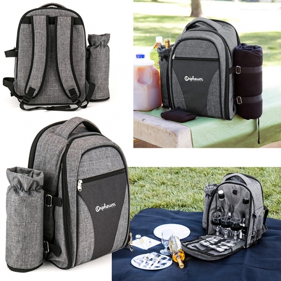 Group Insulated Promotional Picnic Backpack w/ Accessories