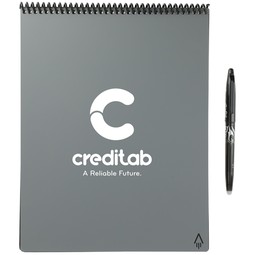 Grey Rocketbook Letter Flip Custom Smart Notebook - 8.5"w x 11"h