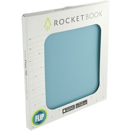 Gift Boxed Rocketbook Letter Flip Custom Smart Notebook - 8.5"w x 11"h