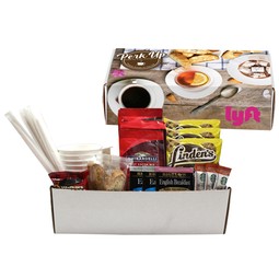 White Perk Up Branded Beverage and Snack Kit - Small