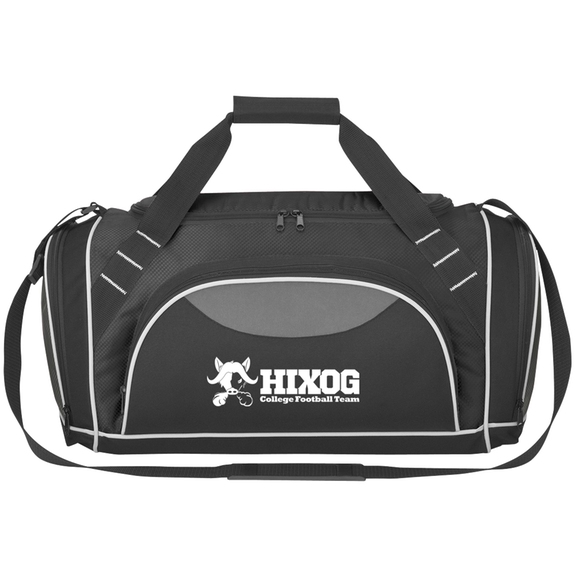 Black - Super Weekender Custom Duffle Bag - 20"w x 10"h x 9.5"d