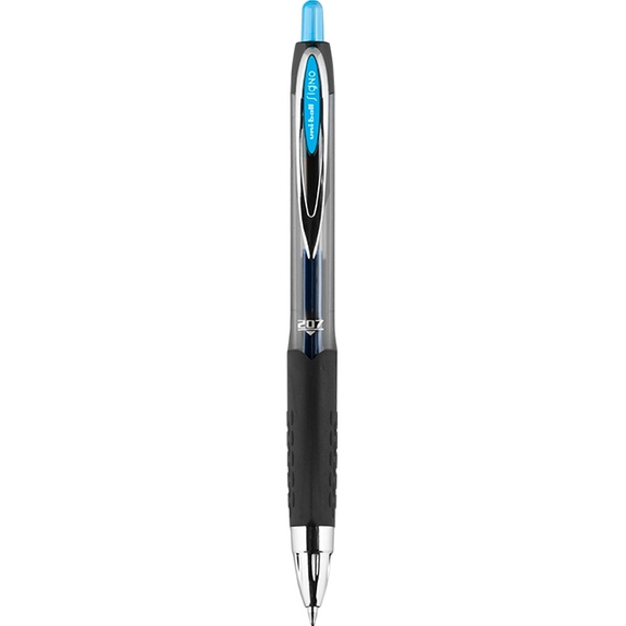 Light Blue Uni-Ball 207 Promotional Gel Pen 