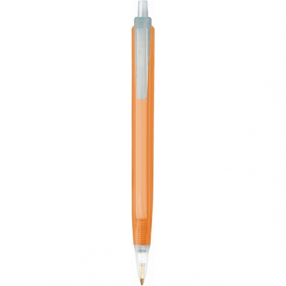 Orange BIC Tri Stic Clear Custom Pens