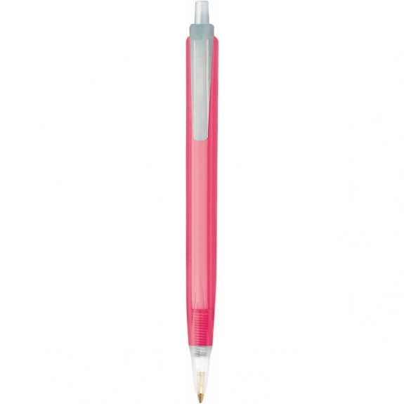 Pink BIC Tri Stic Clear Custom Pens