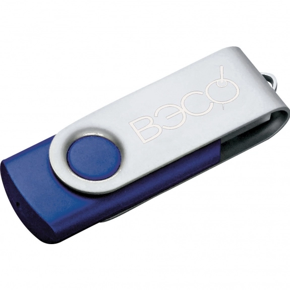 Blue 1GB Colorful Flip Open Custom Flash Drive 