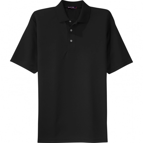 Black Sport-Tek Dri-Mesh Custom Polo Shirt
