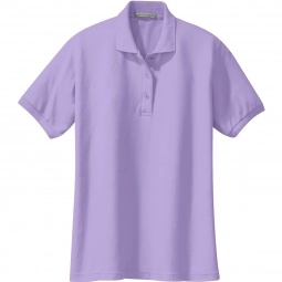 Bright Lavender Port Authority Silk Touch Custom Polo - Women's