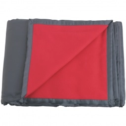 Red Reversible Fleece/Nylon Customized Blankets