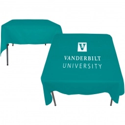Teal Square Promotional Table Cover - 58" x 58"