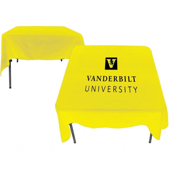 Yellow Square Promotional Table Cover - 58" x 58"