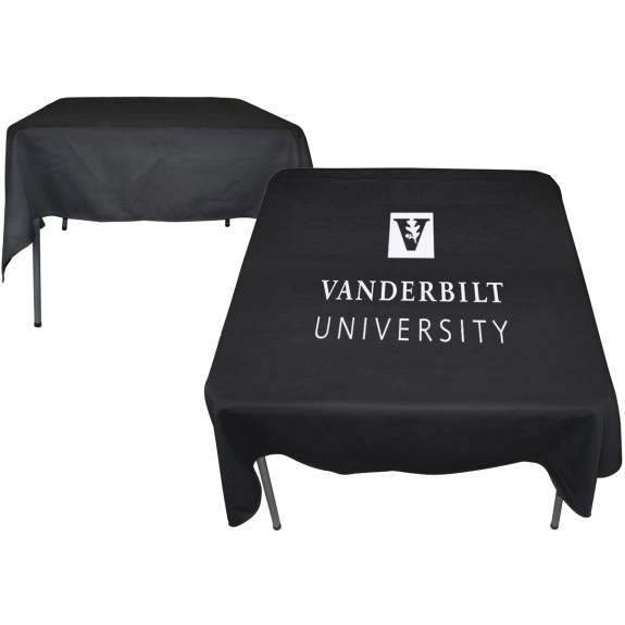 Black Square Promotional Table Cover - 58" x 58"
