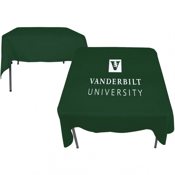Forest Green Square Promotional Table Cover - 58" x 58"
