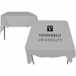 Grey Square Promotional Table Cover - 58" x 58"