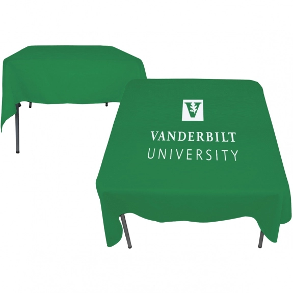 Kelly Green Square Promotional Table Cover - 58" x 58"
