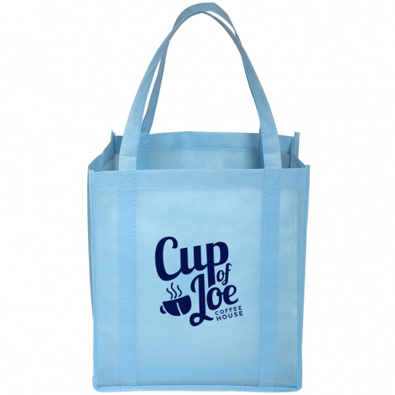 Carolina Blue Reusable Shopping Imprinted Tote Bag