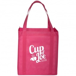 Pink Reusable Shopping Imprinted Tote Bag
