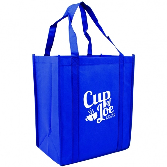 Reflex Blue Reusable Shopping Imprinted Tote Bag