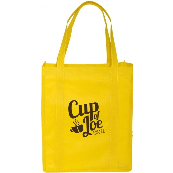 Yellow Reusable Shopping Imprinted Tote Bag