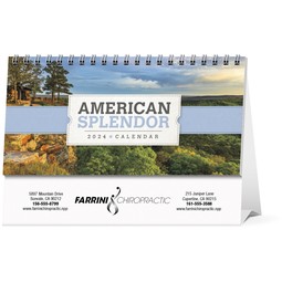 Promotional American Splendor Promotional Desk Calendar with Logo