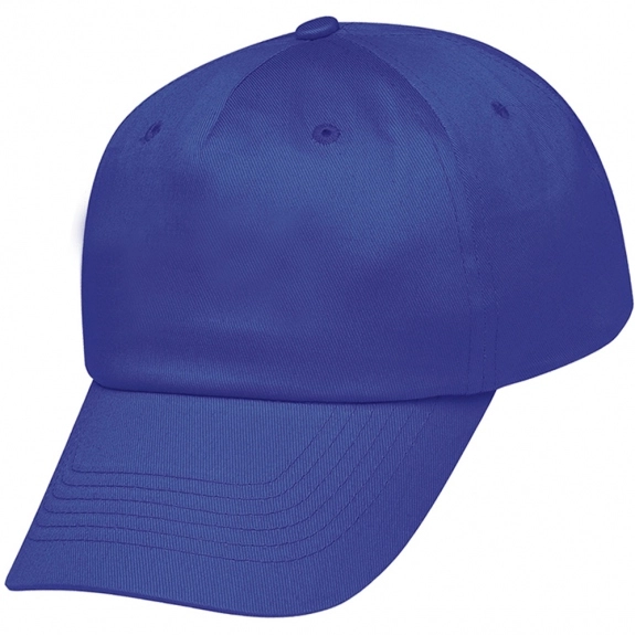 Royal Blue 5-Panel Unstructured Pre-Curved Custom Cap