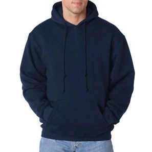 Navy Bayside Hooded Custom Fleece Pullover