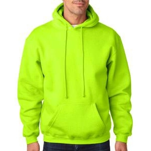 Lime Green Bayside Hooded Custom Fleece Pullover