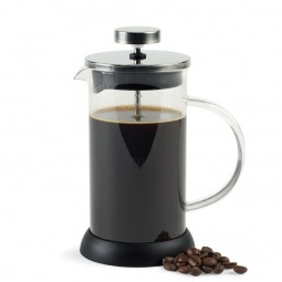 In Use Glass Promotional Coffee Press - 12 oz.