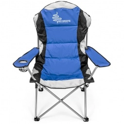 Blue Padded Fold-Up Custom Lounge Chair