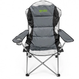 Charcoal Padded Fold-Up Custom Lounge Chair