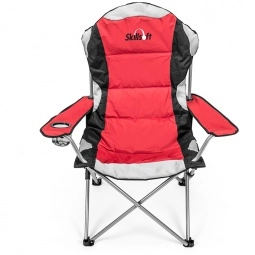Red Padded Fold-Up Custom Lounge Chair