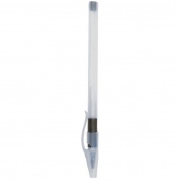 Black Comfort Stick Clear Translucent Promotional Pen w/ Color Grip