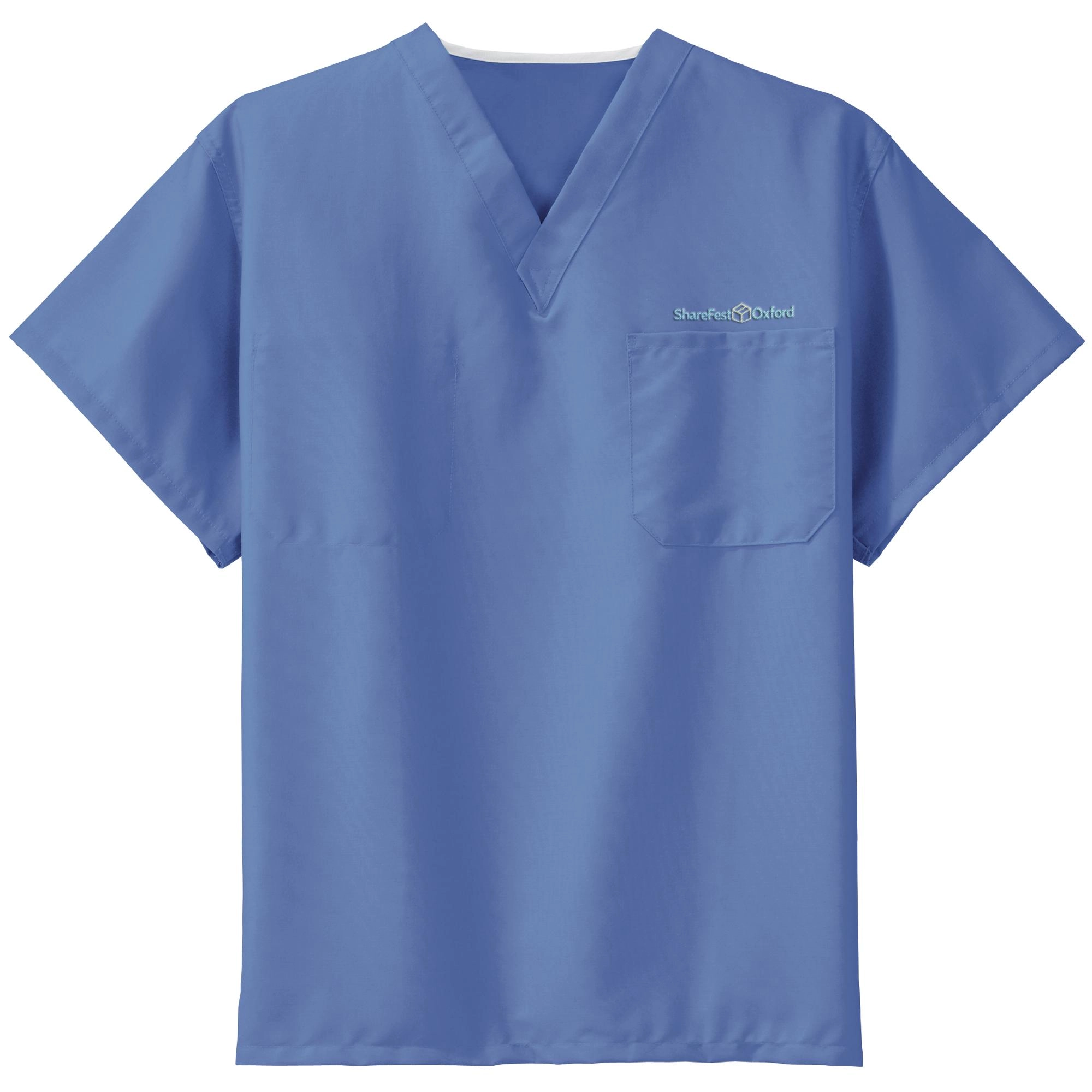 Custom Printed V-Neck Scrub Top