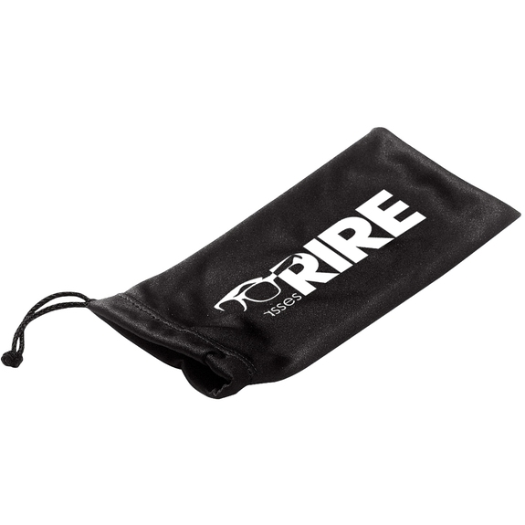 Black - Microfiber Custom Pouches w/ Drawstring