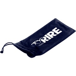 Navy - Microfiber Custom Pouches w/ Drawstring