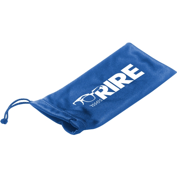 Royal Blue - Microfiber Custom Pouches w/ Drawstring