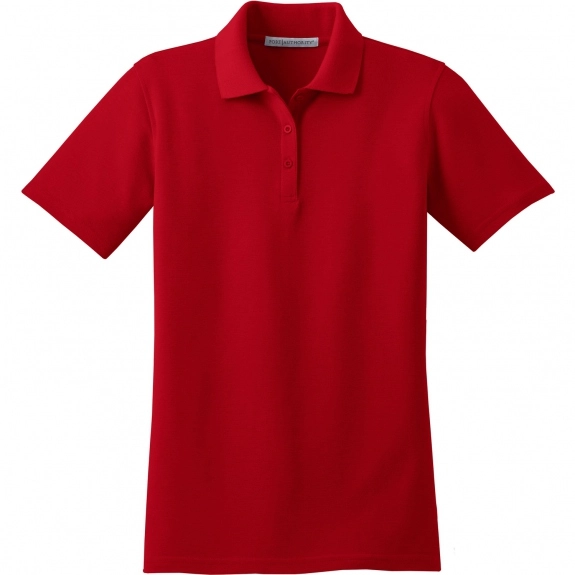 Red Port Authority Stain-Resistant Custom Polo - Women's
