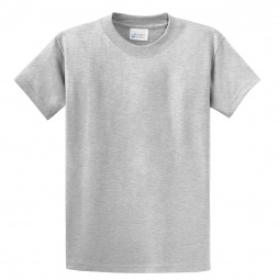 Ash Gray Port & Company Essential Logo T-Shirt - Men's Tall