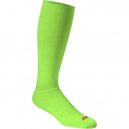 Lime Green A4 Performance Tube Style Moisture Wicking Custom Socks