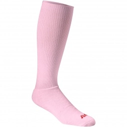 Pink A4 Performance Tube Style Moisture Wicking Custom Socks
