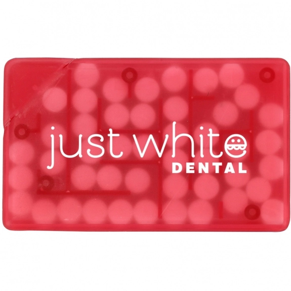 Red Rectangle Puzzle Credit Card Custom Mints