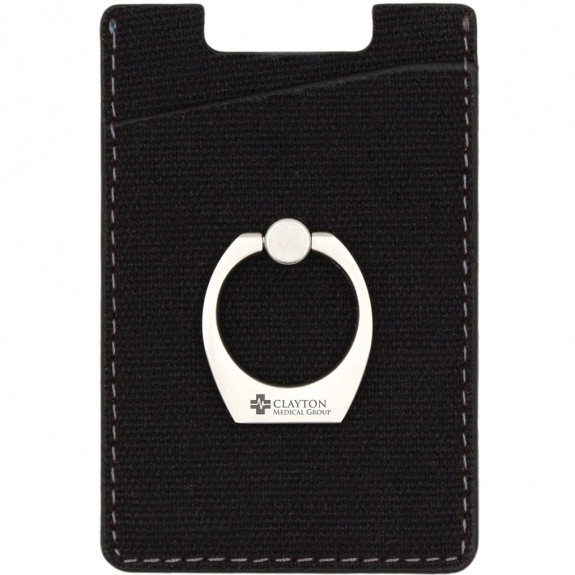Black Promotional RFID Wallet w/ Ring