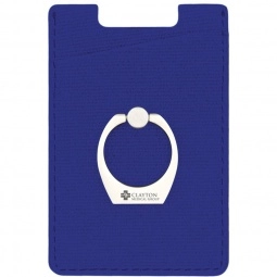 Blue Promotional RFID Wallet w/ Ring