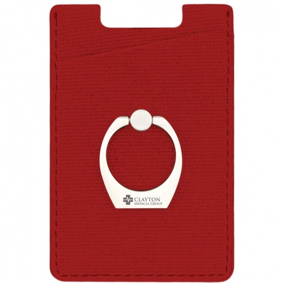 Red Promotional RFID Wallet w/ Ring