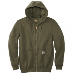 Moss - Carhartt Midweight Hooded Zip-Front Custom Sweatshirt