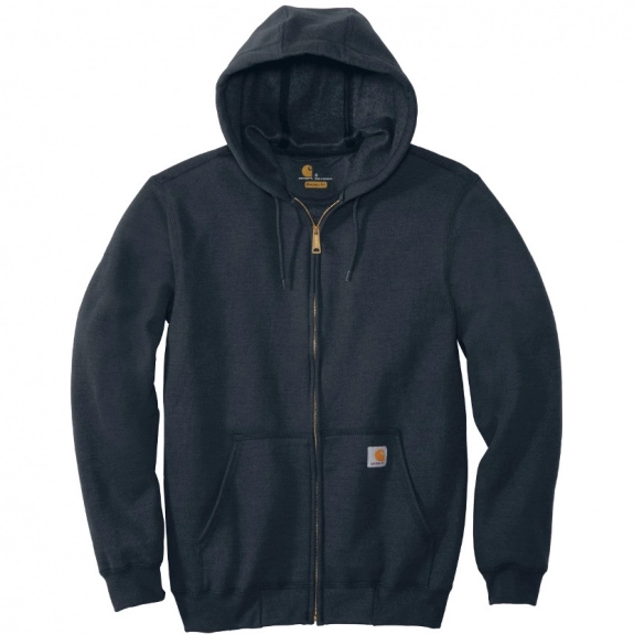 New Navy - Carhartt Midweight Hooded Zip-Front Custom Sweatshirt
