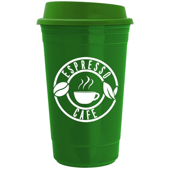 Green The Traveler Promotional Insulated Cup - 16 oz.